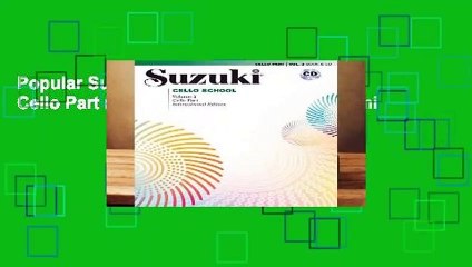 Popular Suzuki Cello School, Vol 2: Cello Part (Book   CD) - Tsuyoshi Tsutsumi