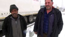 Cizre-Nusaybin uluslararası karayolu kar nedeni ile ulaşıma kapandı