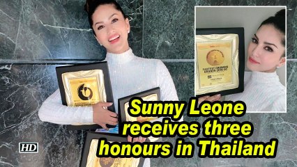 Sunny Leone receives three honours in Thailand