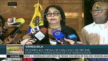 Venezuela: mesa de diálogo dirime diferencias gobierno-oposición