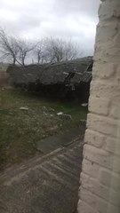 Une grange s'effondre aux Bons Villers