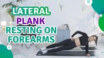 Lateral plank resting on forearms - Fit People