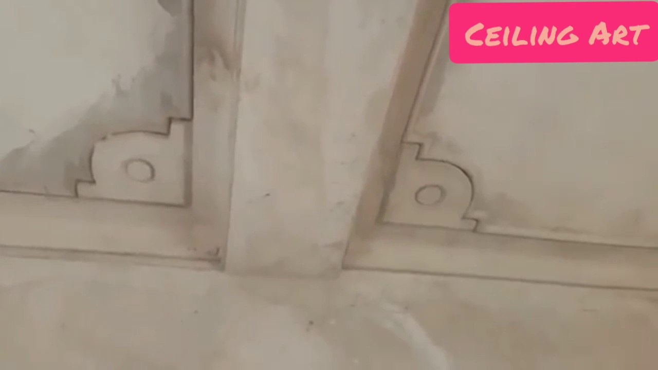 Cement Cornish design | How to make cement flower ceiling design | ceiling art