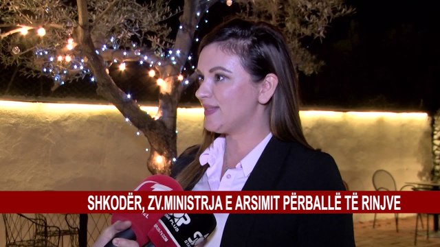 SHKODËR, ZV.MINISTRJA E ARSIMIT PËRBALLË TË RINJVE