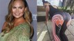 Chrissy Teigen Wears Custom Leggings With John Legend's Face on the Bottom