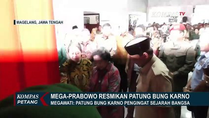 Megawati-Prabowo Resmikan Patung Bung Karno
