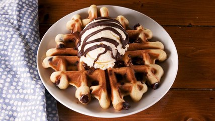 Chocolate Chip Cookies Made In Your Waffle Iron Are Pure Genius