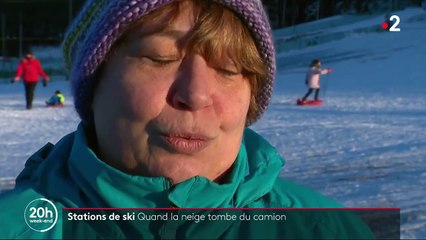 Stations de ski : quand la neige tombe du camion