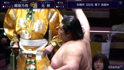 Shonannoumi vs Motobayashi - Hatsu 2020, Makushita - Day 12