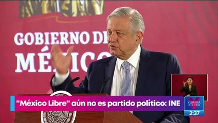 "México Libre" aún no es partido político: INE