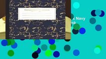 Review  Composition Notebook: Dark Navy Blue Gold Marble College Ruled Blank Lined Cute Notebooks