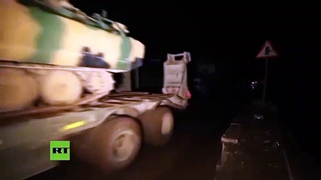 Tropas de Turquía con armamento pesado entran en las zonas controladas por sus terroristas en la provincia de Idlid