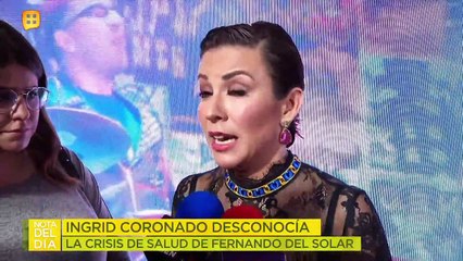 ¡Ingrid Coronado no supo que Fernando del Solar estaba hospitalizado! | Ventaneando