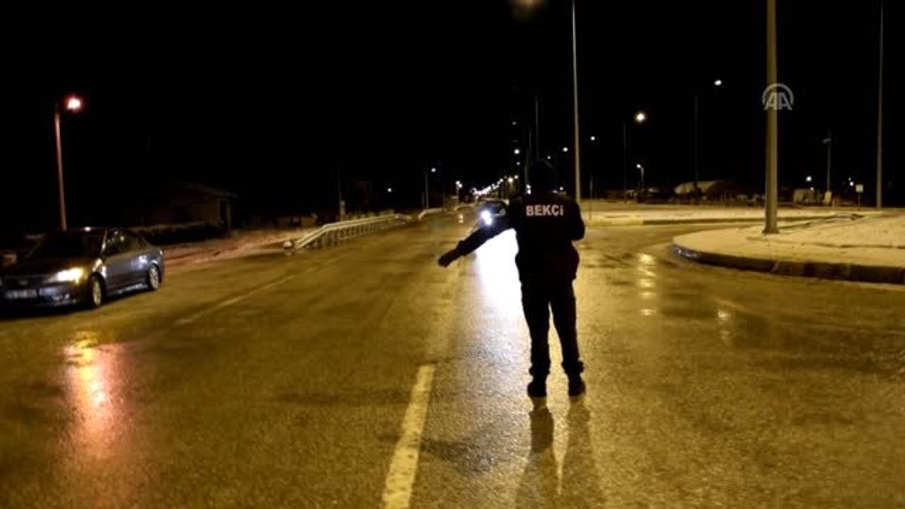 Konya'da ulaşıma kar engeli