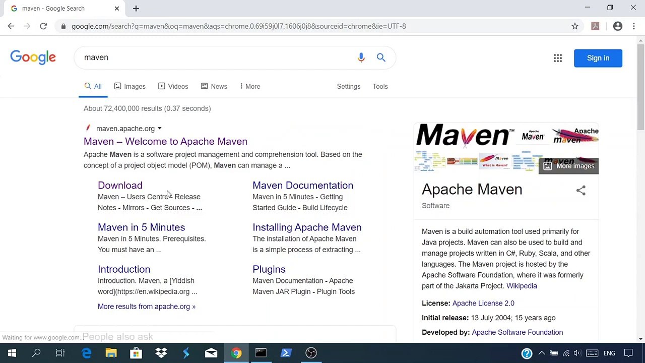 How to install Apache Maven on windows 10