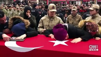 Çığ şehitlerine veda