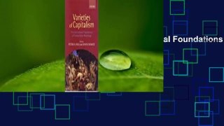 Varieties of Capitalism: The Institutional Foundations of Comparative Advantage Complete
