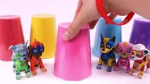 Learn Colors with Kinetic Sands Cups Paw Patrol Mighty Pups Kinder Surprise Toys For Kids