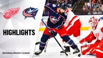 NHL Highlights | Red Wings @ Blue Jackets 2/07/20