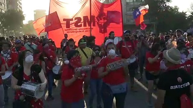 Las manifestaciones resisten las vacaciones y siguen vigentes en Chile