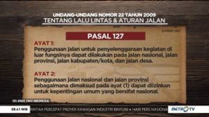 Ini Aturan Penutupan Jalan untuk Kepentingan Pribadi