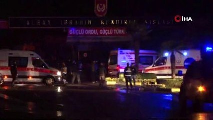 Tuzla'da askeri alanda korkutan yangın