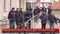 Konya gürcistan'a kaçan cinayetinin zanlısı, tır'ın dorsesinin gizli bölümünde yakalandı