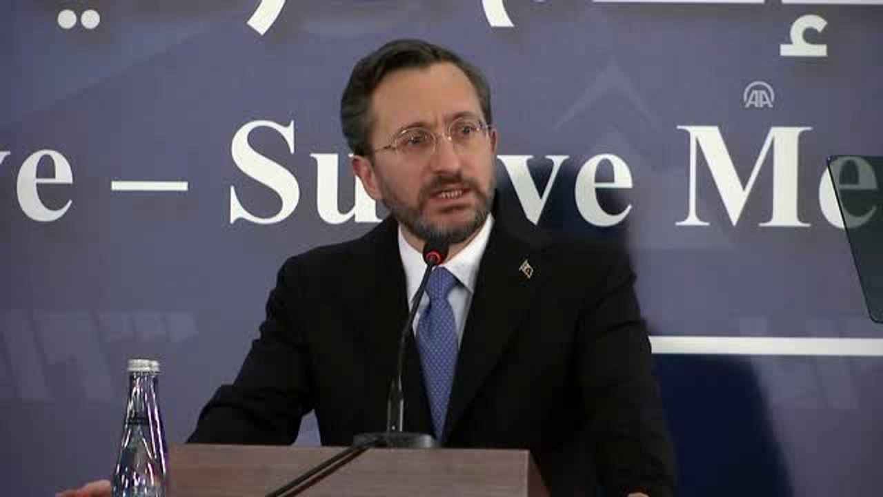 1. Türkiye-Suriye Medya Buluşması - Cumhurbaşkanı İletişim Başkanı Fahrettin Altun (5)