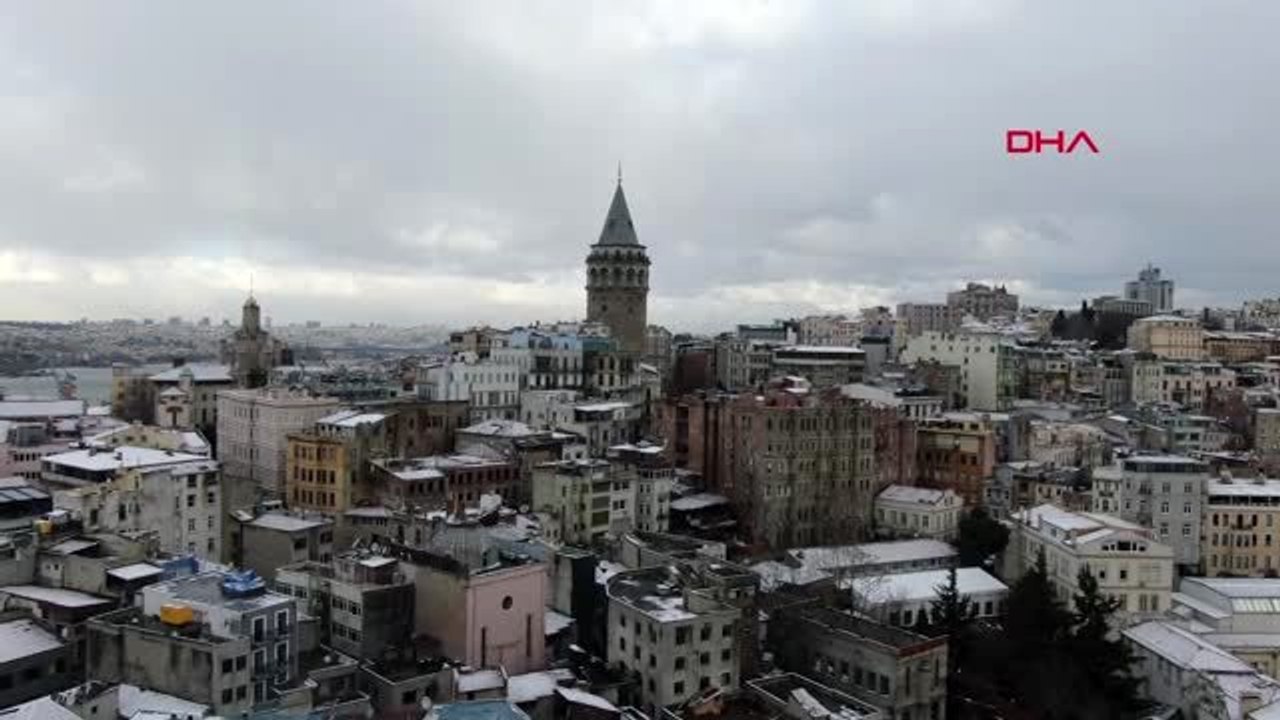 Eminönü, galata ve çevresi havadan görüntülendi