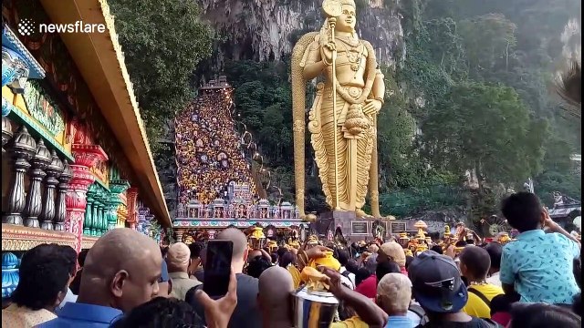 Hindu devotees in Malaysia gather in thousands for Thaipusam festival