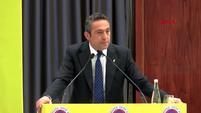 Spor fenerbahçe başkanı ali koç'un açıklamaları