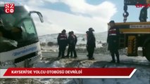 Kayseri'de otobüs devrildi: 43 yaralı