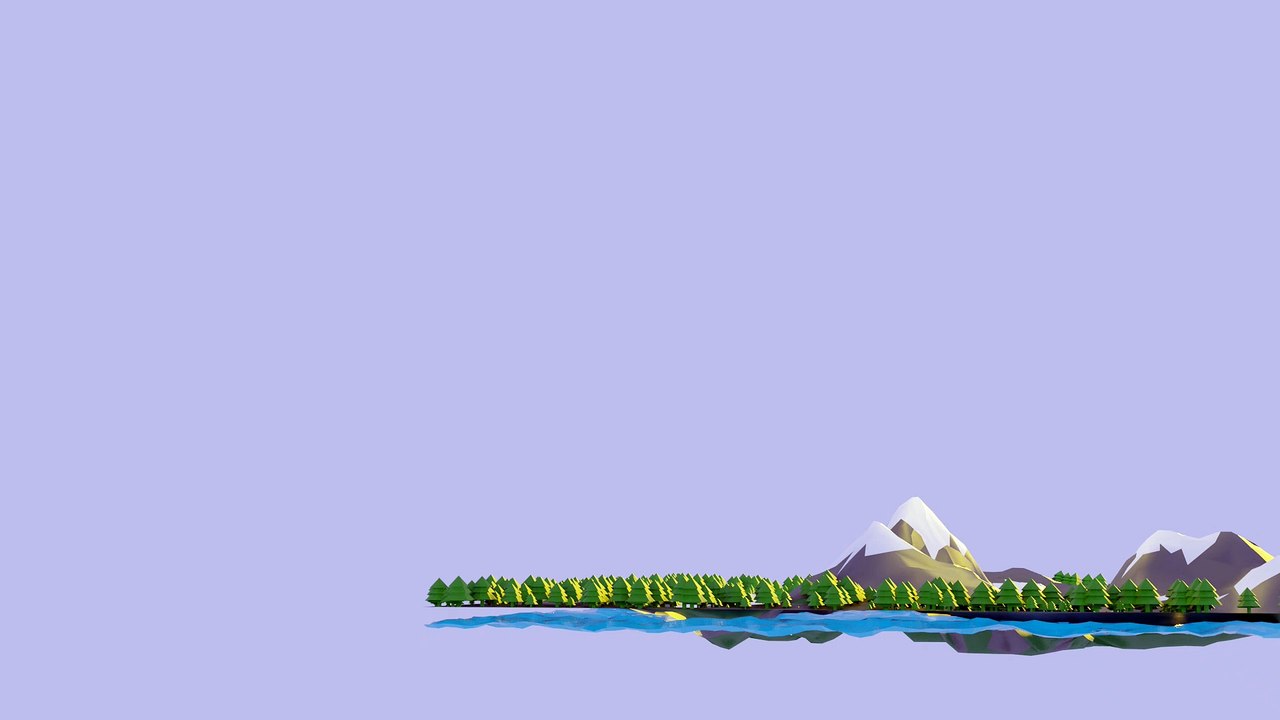 Blender 2.8 Low Poly island