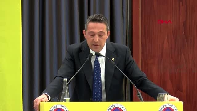 Spor fenerbahçe başkanı ali koç'un açıklamaları