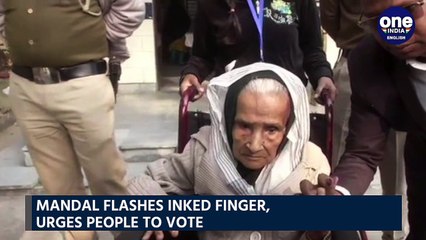 Amid low voter turnout, 110-year old woman sets the benchmark| OneIndia News