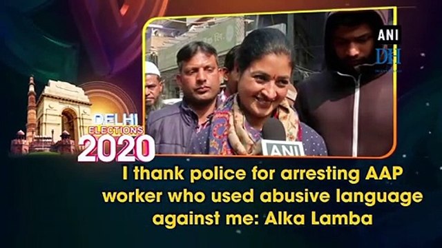 I thank police for arresting AAP worker who used abusive language against me: Alka Lamba