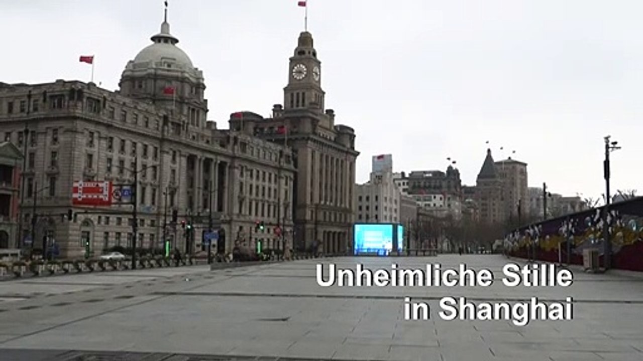 Virenangst macht Shanghai zur Geisterstadt
