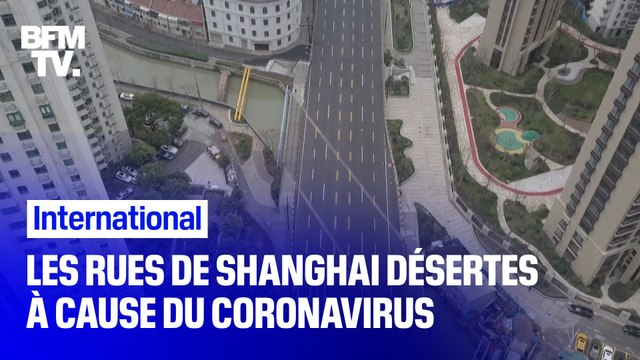 Coronavirus: les rues de Shanghai désertes