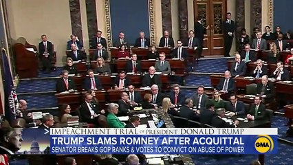 President Trump acquitted by Senate in final impeachment vote