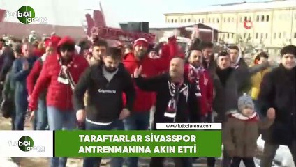 Taraftarlar Sivasspor idmanına akın etti