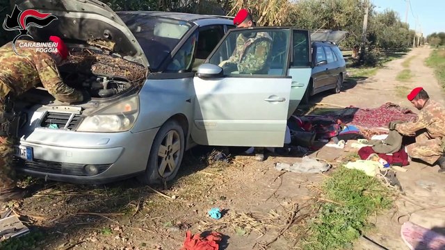 Foggia - Droga in un casolare, arrestato narcotrafficante albanese (08.02.20)