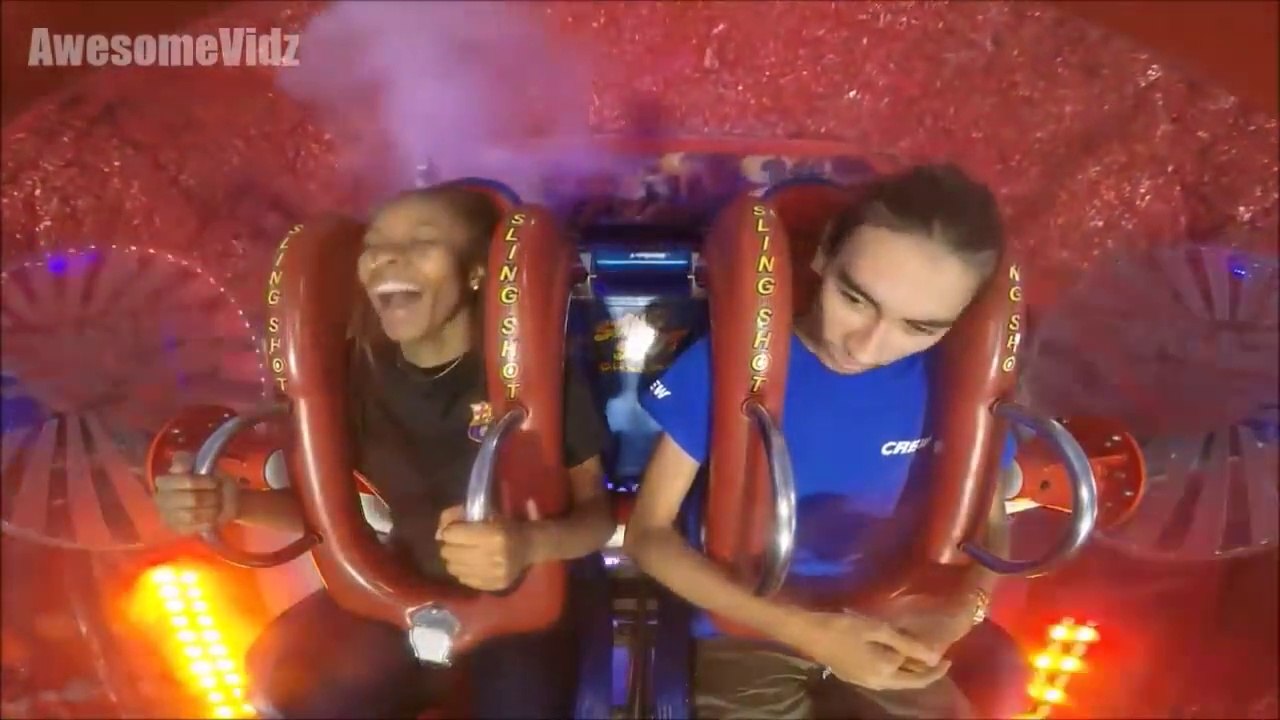 Girls Passing Out #6 - Funny Slingshot Ride Compilation
