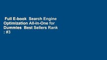 Full E-book  Search Engine Optimization All-In-One for Dummies  Best Sellers Rank : #3