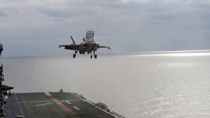 F-35B Lighting IIs - Operations at Sea aboard USS America - East China Sea - Jan. 11, 2020