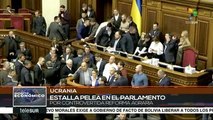 Ucrania: polémica reforma agraria desencadena pelea en el parlamento