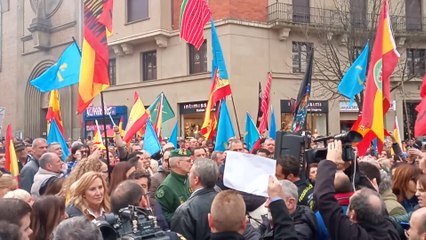 Concentración en Pamplona en contra de la transferencia de tráfico a Navarra