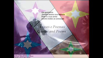 Um guerreiro jamais abaixa sua espada, é sua arma contra as ameaças! [Poesia] [Frases e Poemas]