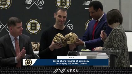 Bruins Captain Zdeno Chara Honored For 1,500th Career Game