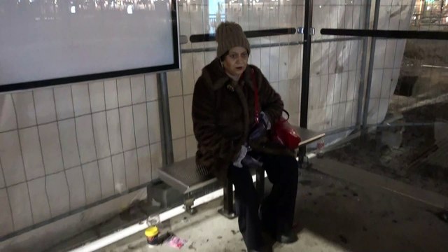 BDMV-79 Aruna & Hari Sharma at Flygbus 801 Station Uppsala for Arlanda Oct 08, 2019