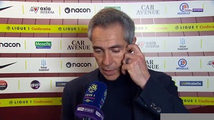 Paulo Sousa : "Notre effectif à quelques limites"